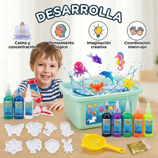 Fábrica De Squishies, Gel Mágico Para Figuras 3d En El Agua